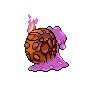 Magcargo shiny back-facing sprite from Pokémon White 2