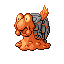 Magcargo front-facing sprite from Pokémon Emerald