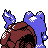 Magcargo shiny back-facing sprite from Pokémon Silver