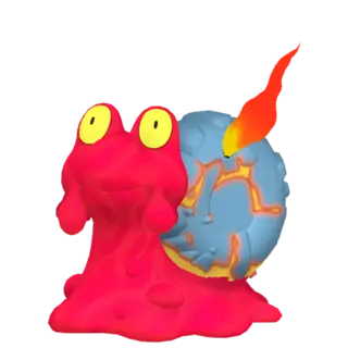 Magcargo front-facing sprite from Pokémon Omega Ruby
