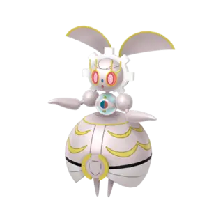 Magearna front-facing sprite from Pokémon Ultra Moon