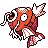 Magikarp front-facing sprite from Pokémon Crystal