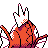 Magikarp back-facing sprite from Pokémon Silver