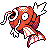 Magikarp front-facing sprite from Pokémon Silver