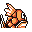 Magikarp back-facing sprite from Pokémon Blue