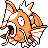 Magikarp front-facing sprite from Pokémon Blue