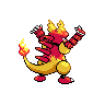 Magmar back-facing sprite from Pokémon Black