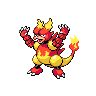 Magmar front-facing sprite from Pokémon Black