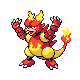 Magmar front-facing sprite from Pokémon Pearl