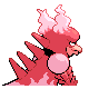 Magmar shiny back-facing sprite from Pokémon SoulSilver