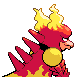 Magmar back-facing sprite from Pokémon Platinum