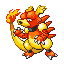 Magmar front-facing sprite from Pokémon Ruby