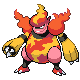 Magmortar front-facing sprite from Pokémon Diamond