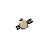 Magnemite shiny back-facing sprite from Pokémon White 2