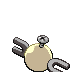 Magnemite shiny back-facing sprite from Pokémon Diamond
