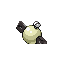 Magnemite shiny back-facing sprite from Pokémon FireRed