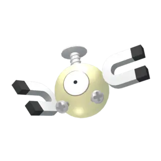 Magnemite shiny front-facing sprite from Pokémon Let's Go, Eevee!