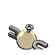 Magnemite shiny back-facing sprite from Pokémon Platinum