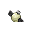 Magnemite shiny back-facing sprite from Pokémon Sapphire
