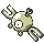 Magnemite front-facing sprite from Pokémon Yellow