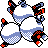 Magneton back-facing sprite from Pokémon Crystal