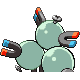 Magneton back-facing sprite from Pokémon Diamond