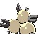 Magneton shiny back-facing sprite from Pokémon Diamond