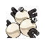 Magneton shiny back-facing sprite from Pokémon FireRed