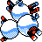 Magneton back-facing sprite from Pokémon Silver