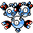 Magneton front-facing sprite from Pokémon Silver