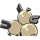 Magneton shiny back-facing sprite from Pokémon HeartGold