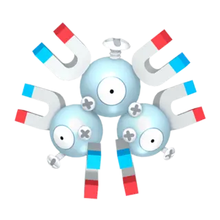 Magneton front-facing sprite from Pokémon Shield