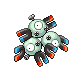 Magneton front-facing sprite from Pokémon Platinum