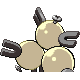 Magneton shiny back-facing sprite from Pokémon Platinum