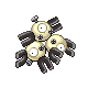 Magneton shiny front-facing sprite from Pokémon Platinum