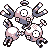 Magneton front-facing sprite from Pokémon Red