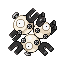 Magneton shiny front-facing sprite from Pokémon Sapphire