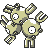 Magneton front-facing sprite from Pokémon Yellow