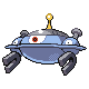 Magnezone front-facing sprite from Pokémon Diamond