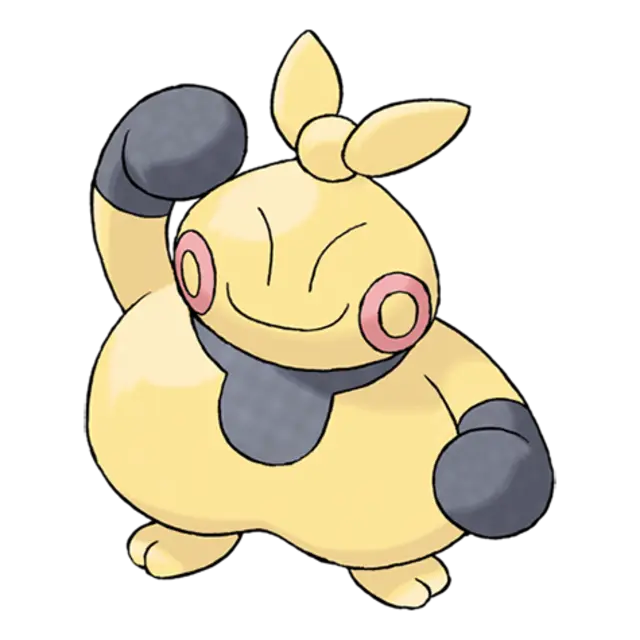 Makuhita, the Guts Pokémon — Fighting-type Pokémon official artwork