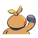 Makuhita back-facing sprite from Pokémon Platinum