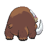 Mamoswine back-facing sprite from Pokémon Black 2