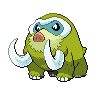 Mamoswine shiny front-facing sprite from Pokémon Black
