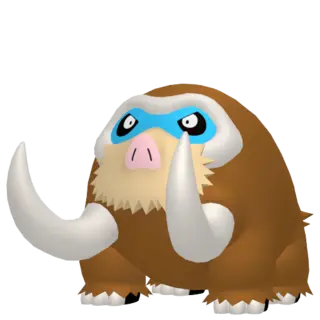 Mamoswine front-facing sprite from Pokémon Y