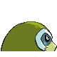 Mamoswine shiny back-facing sprite from Pokémon Platinum