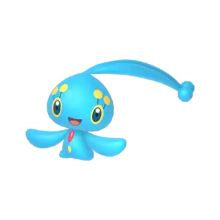 Manaphy front-facing sprite from Pokémon Shining Pearl