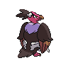 Mandibuzz shiny back-facing sprite from Pokémon White 2