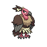 Mandibuzz front-facing sprite from Pokémon Black
