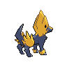 Manectric shiny back-facing sprite from Pokémon Black 2