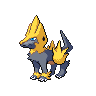 Manectric shiny front-facing sprite from Pokémon Black 2